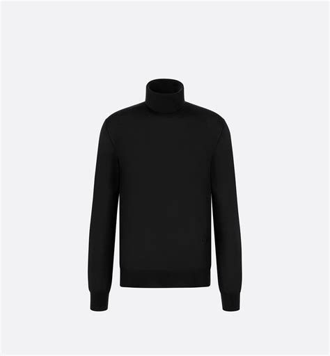 dior turtle neck|'CD Icon' Turtleneck Sweater Black Cashmere Jersey .